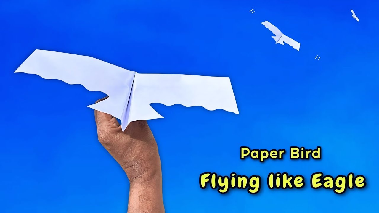 Bird Plane (Flying like a Eagle), how to make notebook flying bird plane, best paper flying plane