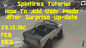 Spintires Tutorial How To Add User Made Maps After Surprise Update 25.12.15c Feb2016