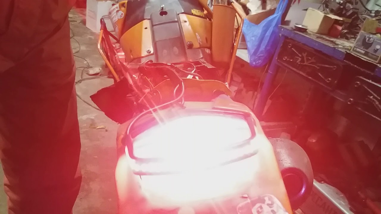 Стоп сигнал габариты с поворотниками в одном! На эндуро! - YouTube