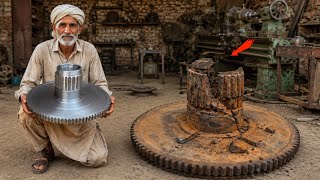 Restoring a Completely Broken Gear From Scrap to Precision | Full Workshop Process