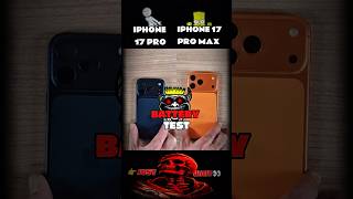 ☠️⚡ IPHONE 17 PRO VS IPHONE 17 PRO MAX - ULTIMATE BATTERY DRAIN TEST SHOWDOWN 😱🔋