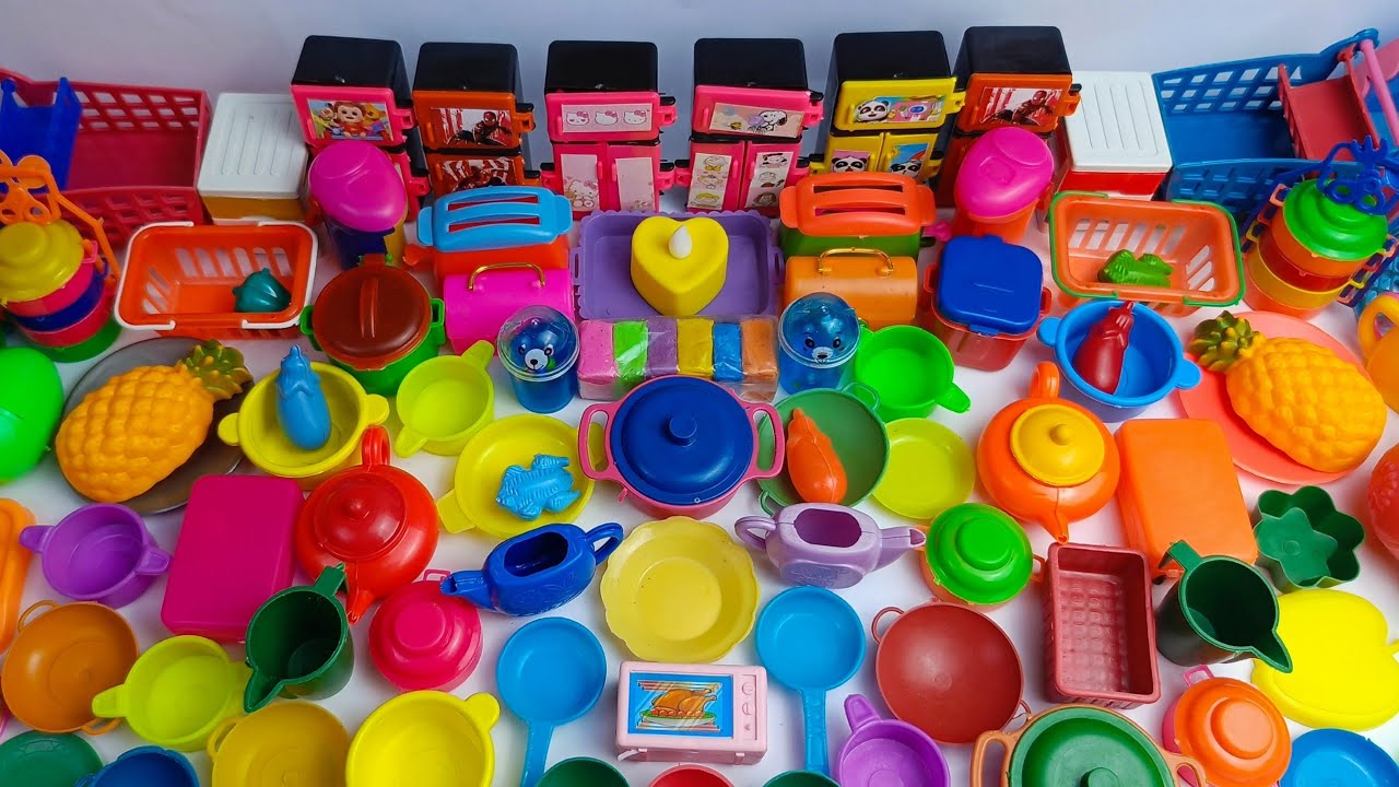 5.03 Minutes Satisfying with Unboxing Barbie Doll House,Kitchen Set Playset | ASMR Cooking Game Toys