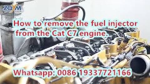 How to remove the fuel injector from the Cat C7 engine.