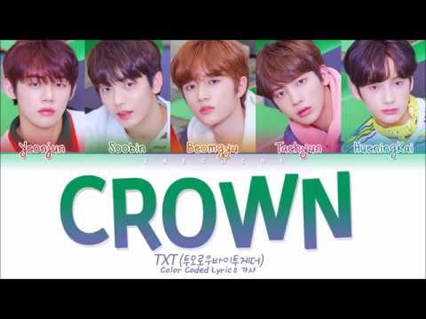 TXT CROWN Lyrics color coded (HAN,ROM,ENG)