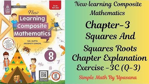 New Learning Composite Mathematics || Class-8 || Chapter - 3 || Self Practice 3 C || Question -3