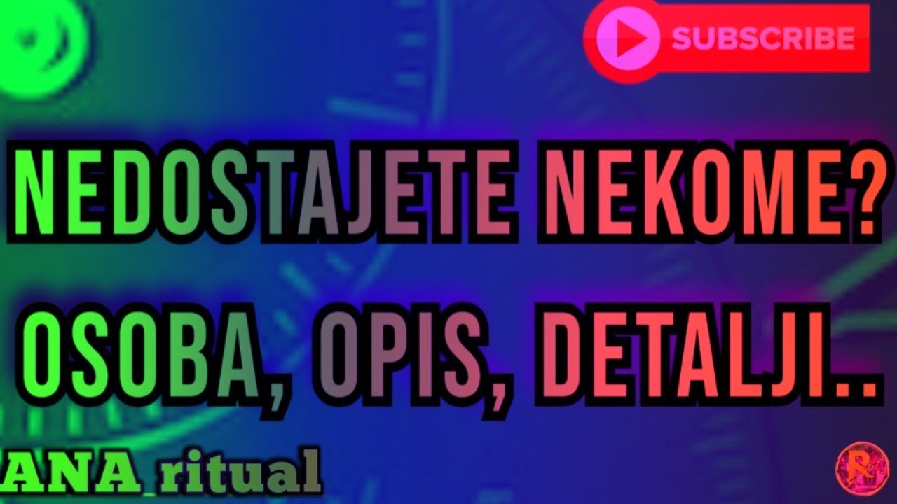 NEDOSTAJETE NEKOME? OSOBA, OPIS.. DETALJNIJE! #tarot