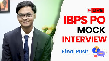 Interview से पहले ये जरूर देख लेना😔 | IBPS PO Mock Interview | IBPS PO Interview 2024-25