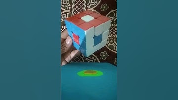 how to make Donut 🍩 pattern in 4 moves. #cube #trending