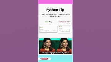 ⚡ Python Tip: If-Else in f-string | Write Shorter & Cleaner Code 🐍 | #shorts #viral #python #tech