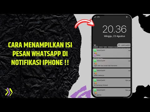 Cara Mengaktifkan Pratinjau Notifikasi Whatsapp di Iphone
