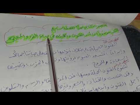 تعبير عن أحد الفنون وأهميته في حياة الفرد والمجتمع