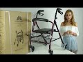 Andador rollator de 4 ruedas ESCORIAL con frenos