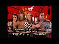 Story of the rock vs triple h  judgement day 2000