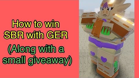 Tips to win SBR in YBA with GER(small giveaway)