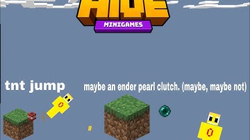 skywars tnt jump but maybe an ender pearl clutch... (The Hive)