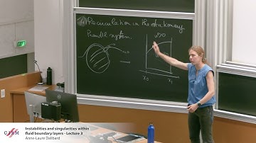 Anne-Laure Dalibard: Instabilities and singularities within fluid boundary layers - Lecture 3