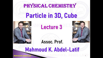 Particle 3D III, Degeneracy, Example on 3d box. particle in cube, جسيم في صندوق ثلاثي الابعاد. مكعب