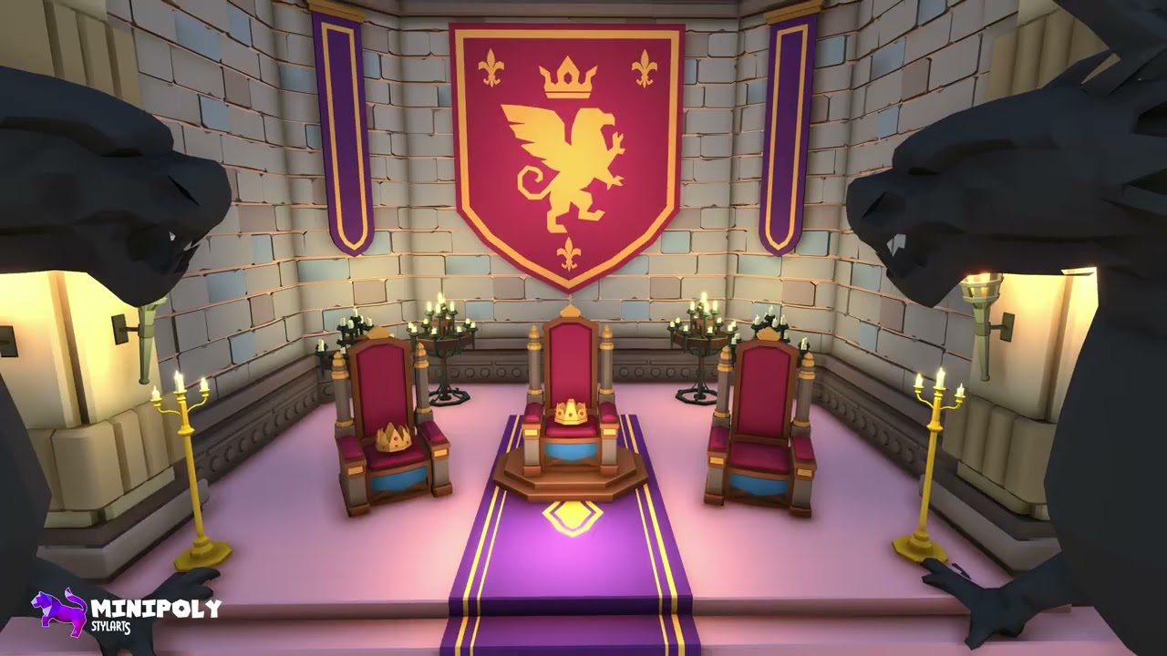 Minipoly Series - Fantasy Kingdom Interior ( Stylized Lowpoly Environment ), video preview 2