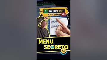 Menu Secreto no Excel Só com o VBA (CTA)