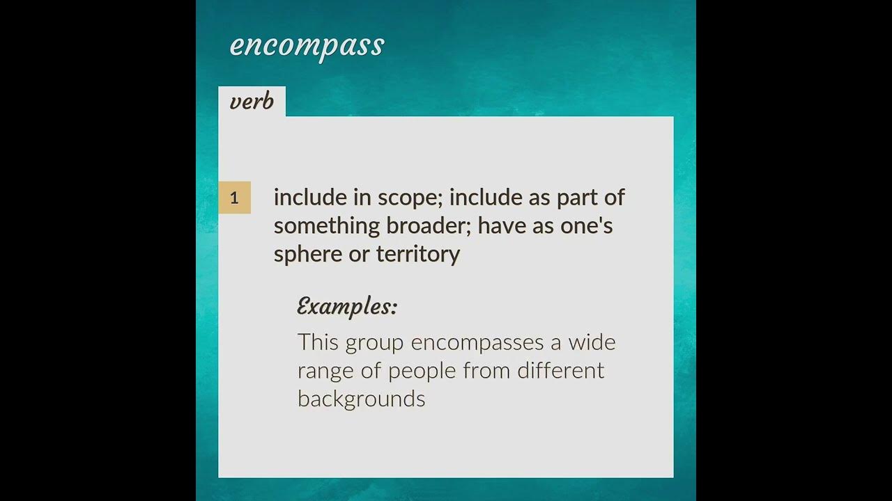 Encompass Meaning Of Encompass YouTube encompass-meaning-of-encompass-youtube