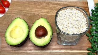 1 cup of oatmeal and 1 avocado! 🥑 A healthy and delicious breakfast in 10 minutes!