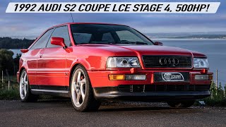 VINTAGE MISSILE! 1992 AUDI S2 COUPÉ LCE STAGE 4, 500HP - The iconic turbo spool never gets old!