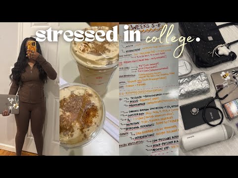 nursing school is hard | no aesthetic just me | college days in my life, girls night, study vlog