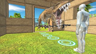 FPS CAN I REACH THE CHECKPOINT THROUGH DINOSAUR PARK?-Animal Revolt Battle Simulator