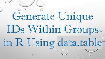 Generate Unique IDs Within Groups in R Using data.table