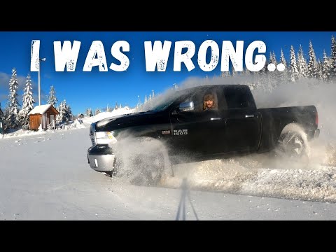 RAM 1500 Off-Road 4WD Lock Test In Deep Snow (I Was WRONG..) | Real World 4x4 review 2.0