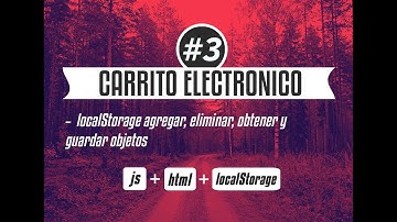 CARRITO ELECTRONICO: LOCALSTORAGE