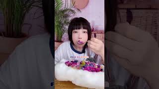 Colored crunchy ice eating & fluffy ice eating & ice asmr #buzyemevideoları #buzasmr