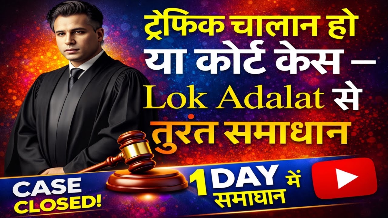 लोक अदालत में चालान और केस कैसे जल्दी खत्म होता है?👍 | 1 दिन में फैसला 😳| Lok Adalat Complete Guide