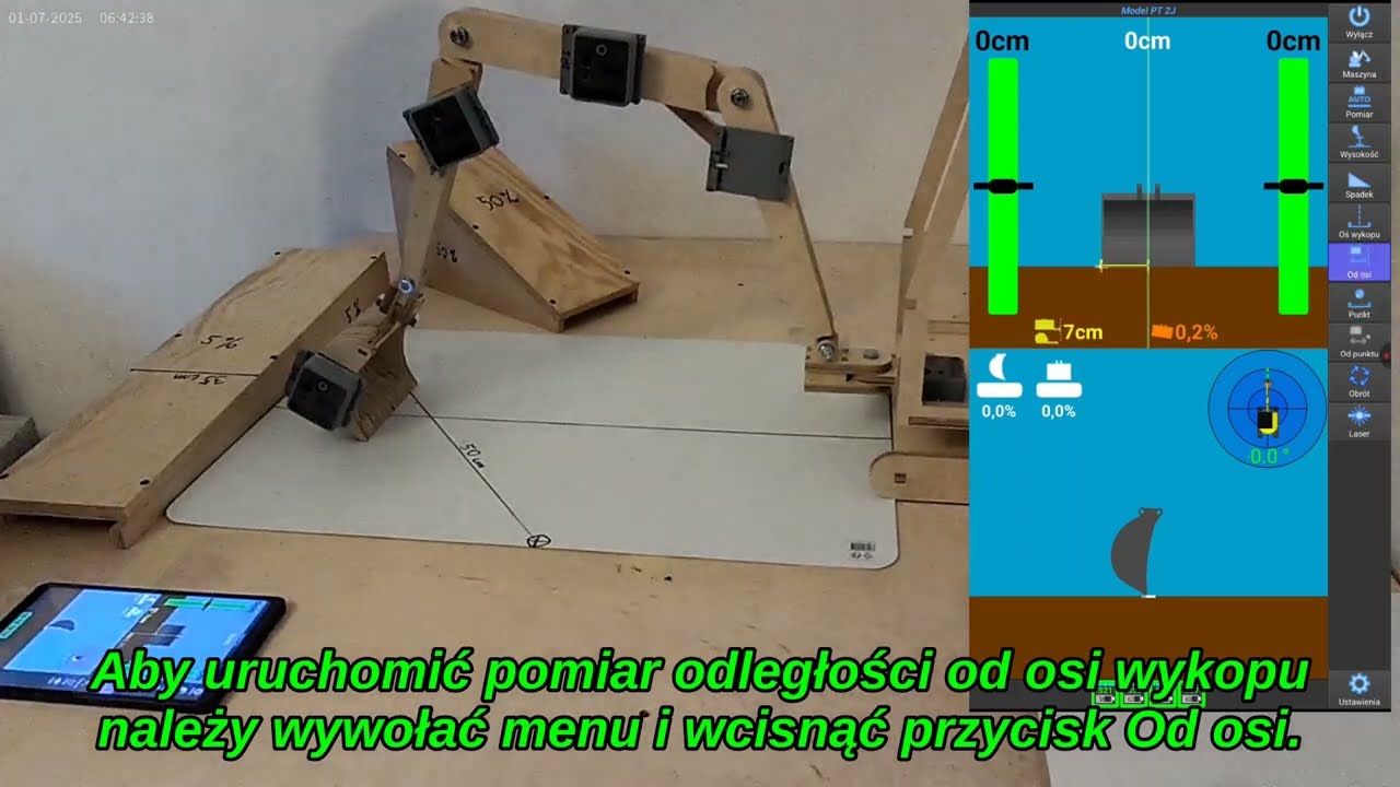 BlueDig - polski system pomiarowy do koparki - pomiary
