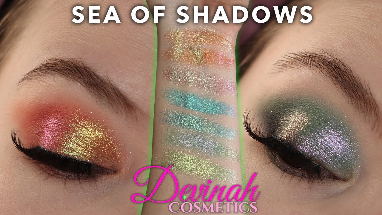 Devinah Cosmetics Sea of Shadows | Swatches, comparisons + 2 Looks
