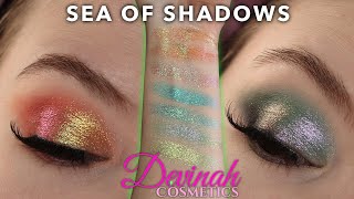 Devinah Cosmetics Sea Of Shadows Swatches, Comparisons 2 Looks