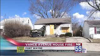 Family and dog escape house fire