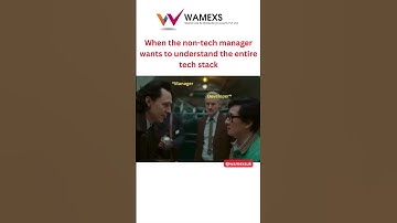 When the non-tech manager wants to understand the entire tech stack😀😀😀