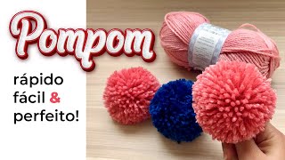 HOW TO MAKE PERFECT POMPOM IN A SIMPLE AND EASY WAY | Using only your hands
