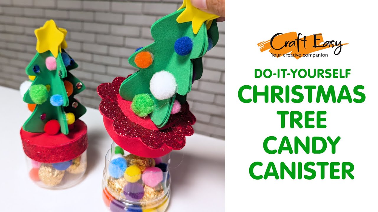 DIY Christmas Candy Canister (Gift Ideas)