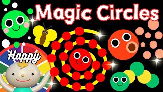 Baby Sensory 🌈Magic Circles Change🟡🔴🟢High Contrast, Visual Stimulation for Infants.