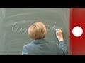 Angela Merkel, profesora de colegio