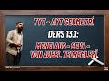 Ders 13.1: Menelaus - Ceva - Von Aubel Teoremleri (TYT-AYT Geometri)