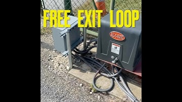 Installing a FREE exit loop on a automatic gate opener. ￼