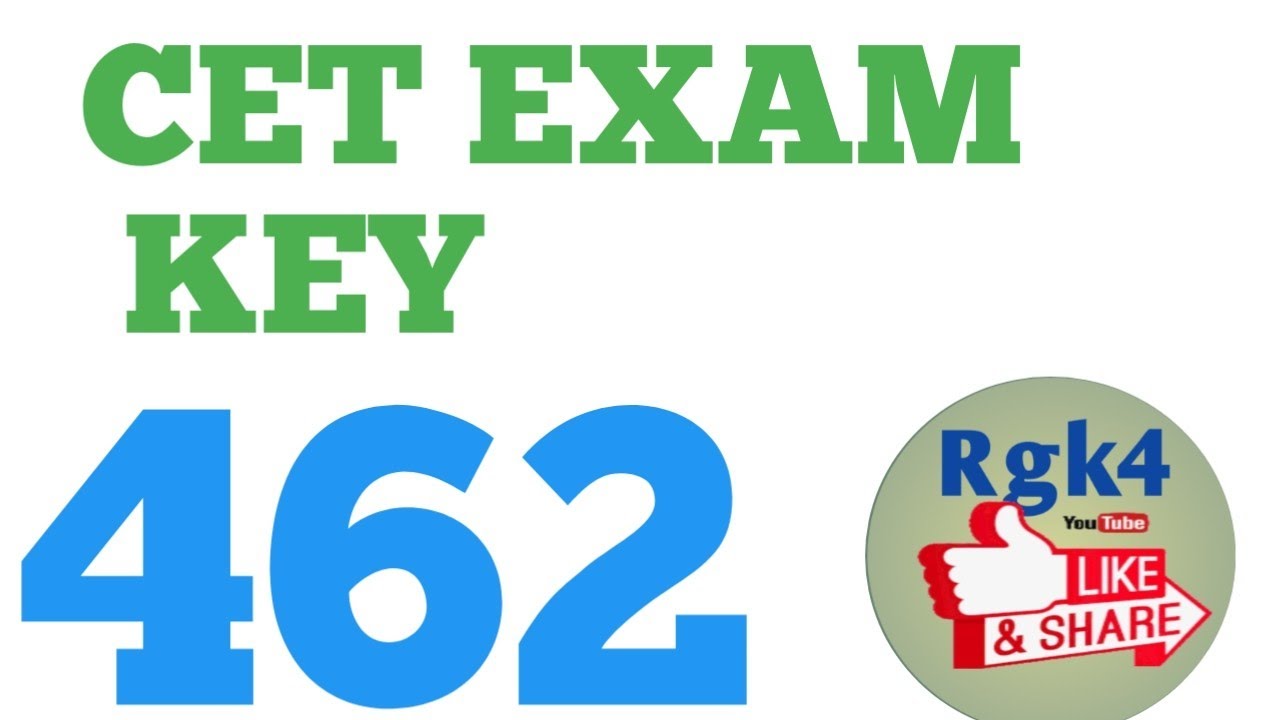 @CET EXAM @answerkey