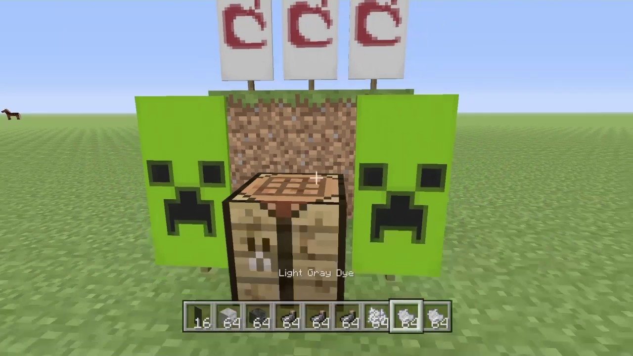 How To Make Custom Banners Minecraft Youtube