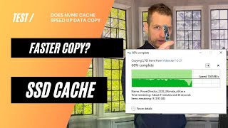 Does NVMe cache improve Synology NAS data transfer speeds