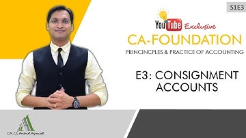 Web Series S1E3 | Consignment Accounts | CA-Foundation Accounts | Fastrack Revision