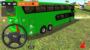2025 new coach bus simulator 💥 || indonesia bus simulator part-214 #bus #game #simulator #comman