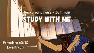 2 HOURS | Study With Me | Exam Revision | Pomodoro 60/10 | Soft Rain Sounds 📚 screenshot 4